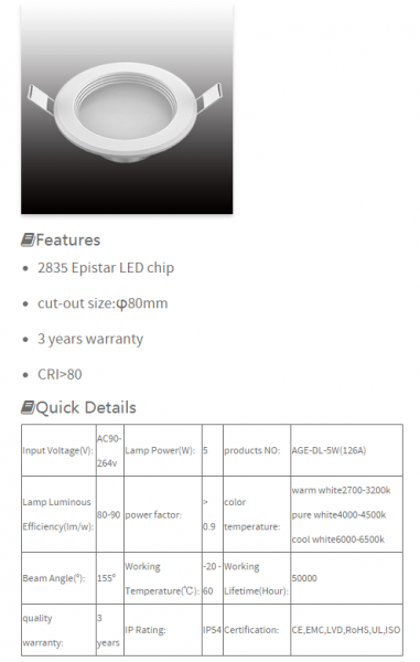 LED DownLighters