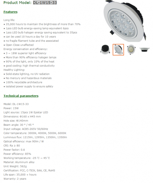 LED DownLighters