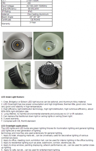 LED DownLighters