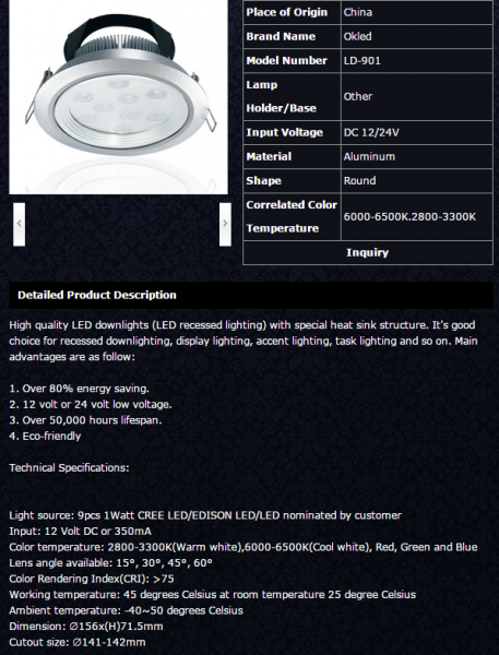 LED DownLighters