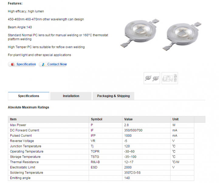 High Power LED