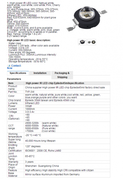 High Power LED