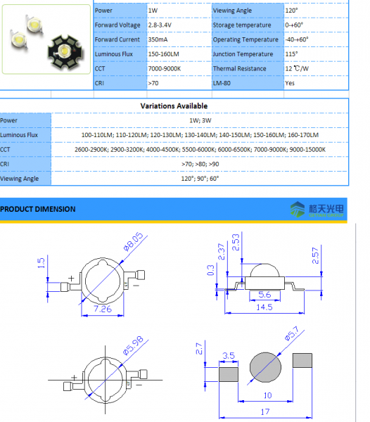 High Power LED