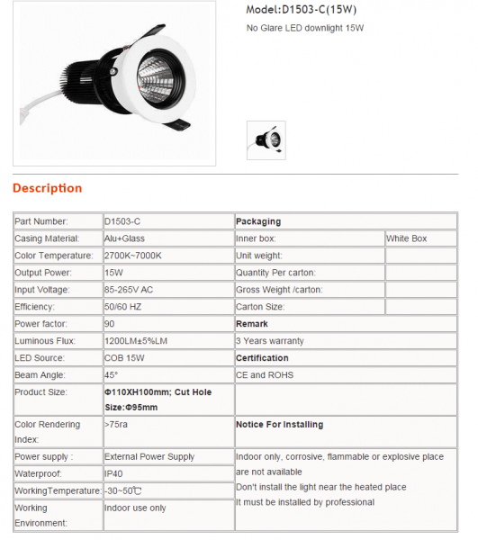 LED DownLighters