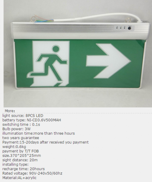 Emergency Exit light