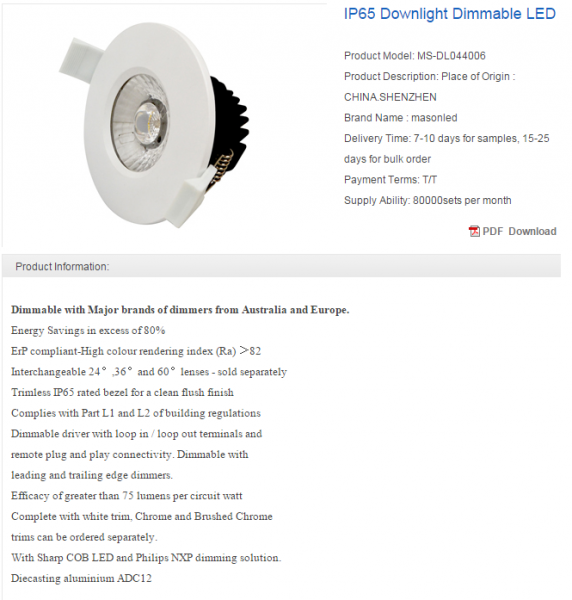 LED DownLighters