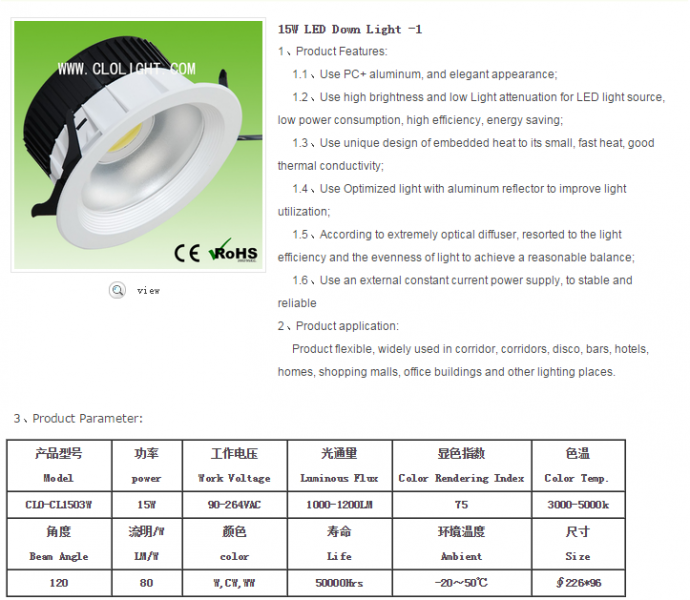 LED DownLighters