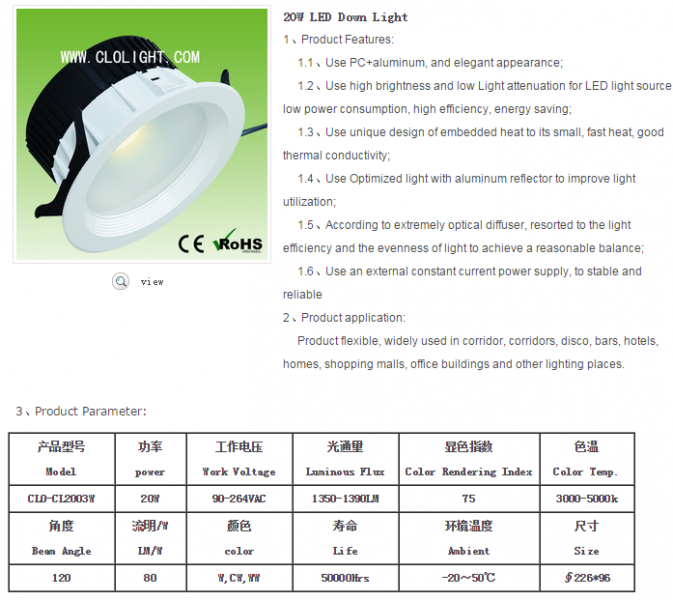 LED DownLighters