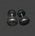 Black fixed dumbbell