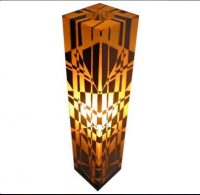 Batik Square Standing Lamp-MCA-FBST-0007