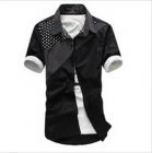 Men's summer short sleeves woven shirt