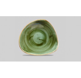 Stonecast Samphire Green Triangle Plate 22.9cm