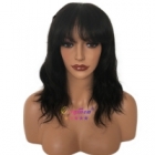 Lace Front Wigs Humain Hair with bangs Remy Brazilian Hair Wig Pre Plucked Bleached Knots With Baby Hair Lace Wigs