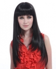 24 Long straight lady's hair style wigs