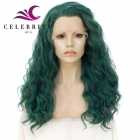 Green Color Collection Synthetic Lace Front Wigs
