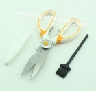 Colorful Multi-purpose Kitchen Shears With Cleaning Brush
