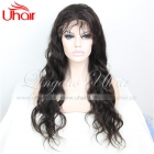 fashion lace wig 24inch color #1b body wave