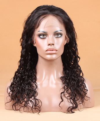 130% density lace front wig 12-28 inch thick deep wave wig