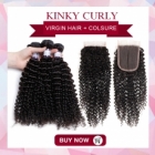 Hair with Closure (3+1) Kinky Curl