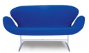 arne jacobsen swan loveseat