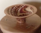 Small segmented decorative bowl