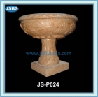 Yellow Marble Flower pot