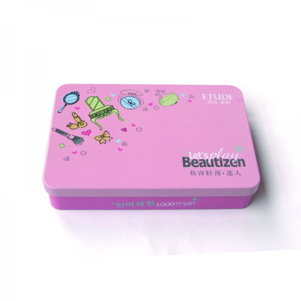 custom printing cosmetic tin box