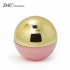 Shiny golden color round ball shape lipgloss private label