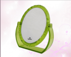 Oval double-sided table mirror