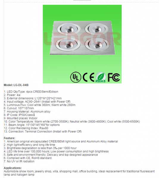 LED DownLighters